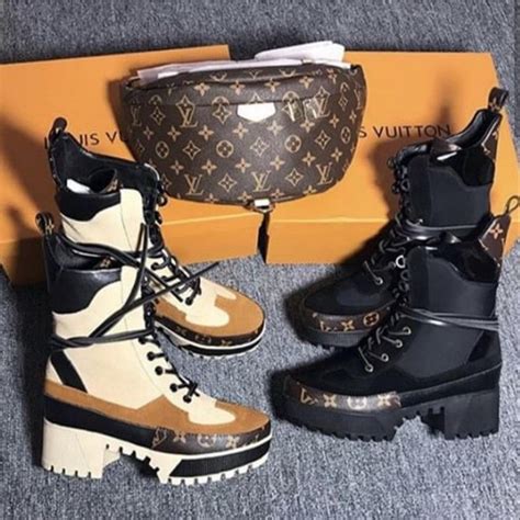 louis vuitton high heel combat boots|Louis Vuitton combat boots heel.